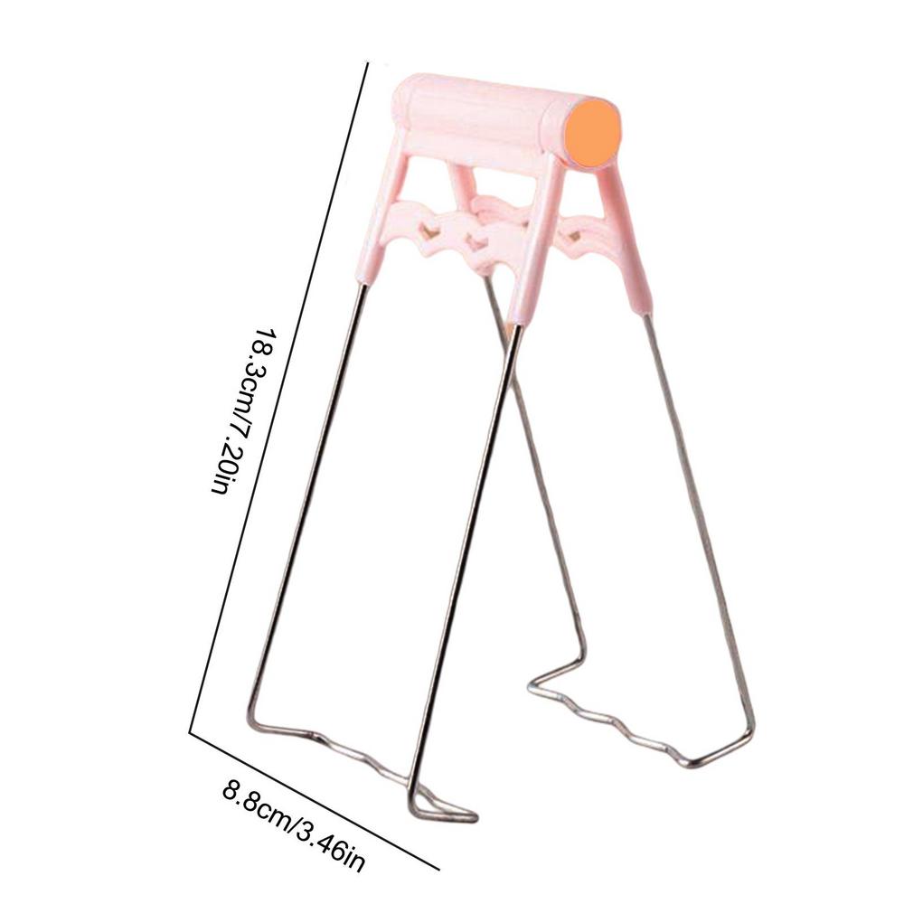Silicone Anti-scalding Gloves Set Stainless Steel Non-slip Casserole Clamp Bowl Remover Household Anti-scald Silicone Gasket