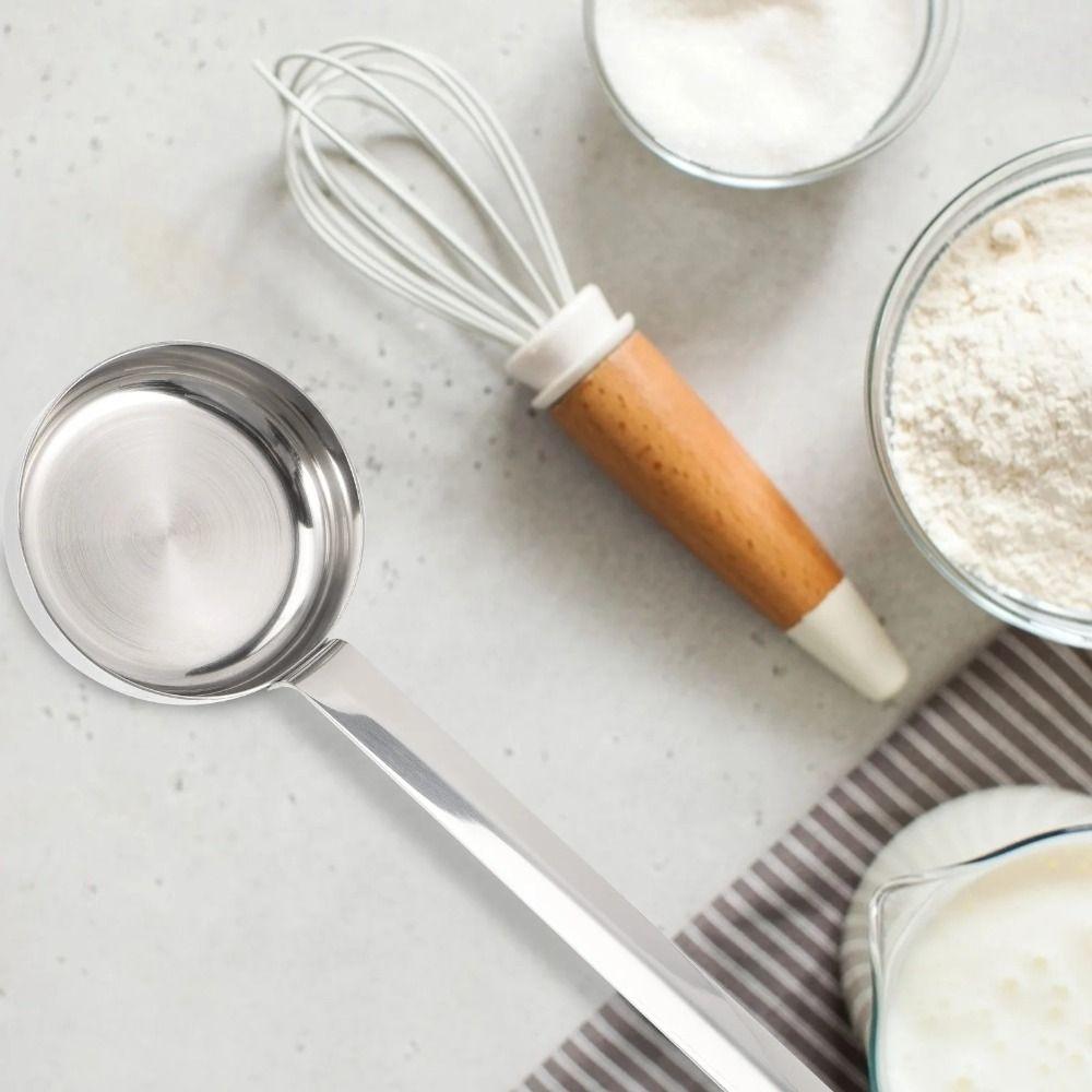 Nerezová lžíce na pizzovou omáčku s plochým dnem Servírovací lžíce Kuchyňské náčiní Polévková naběračka Kuchyň