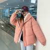 Girls' fake two-piece splicing cotton clothes, hooded thickened cotton-padded clothes, casual jackets, offline entities can be mixed