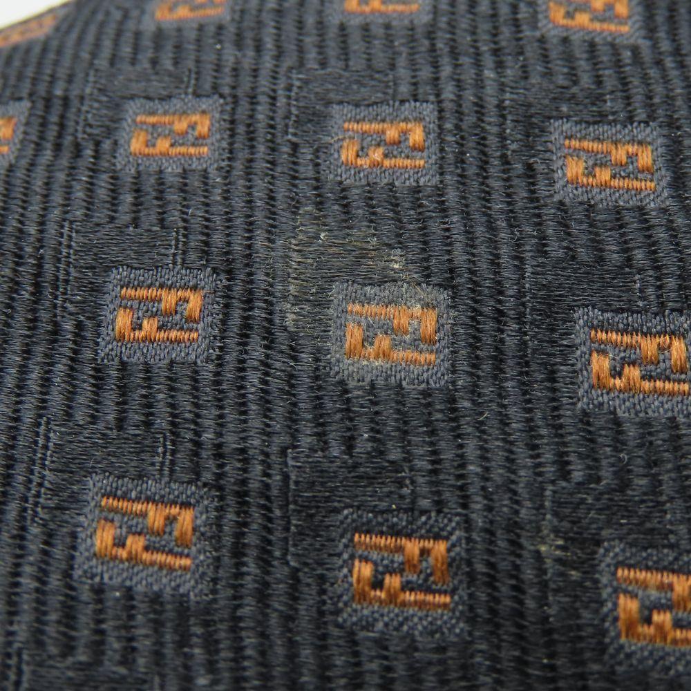 Used FENDI Tie Silk Black Brown