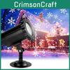 Bright And Clear Snowflake Patterns With Led Moving Projector Lamp For Christmas