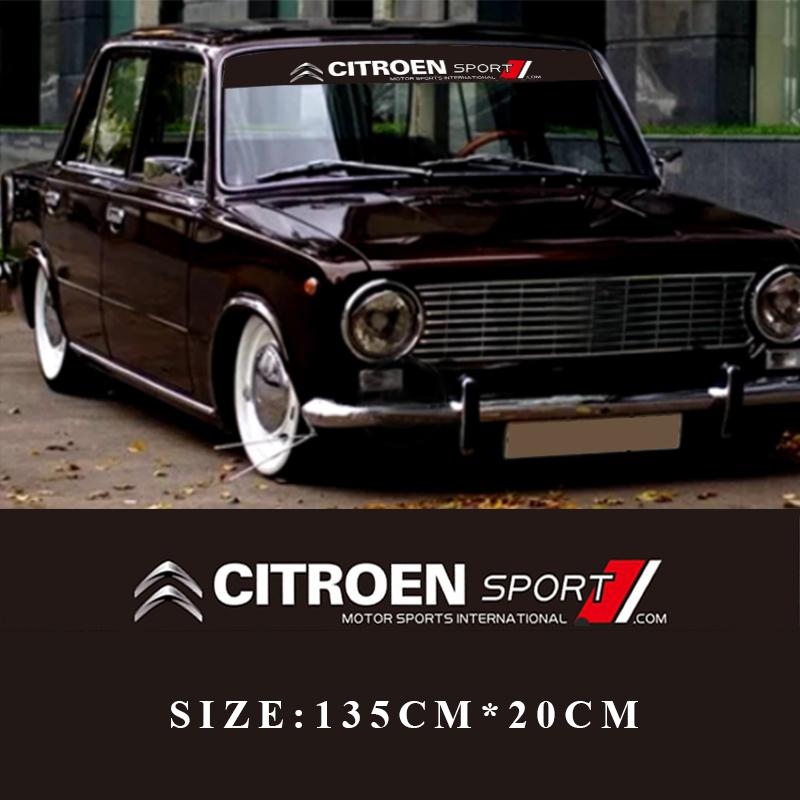 Car Windshield Sticker Waterproof decorative Decal Stickers For Citroen C8 DS3 C6 C3 Vts C4 Saxo C4L C5 C2 Xsara C3-XR Picasso