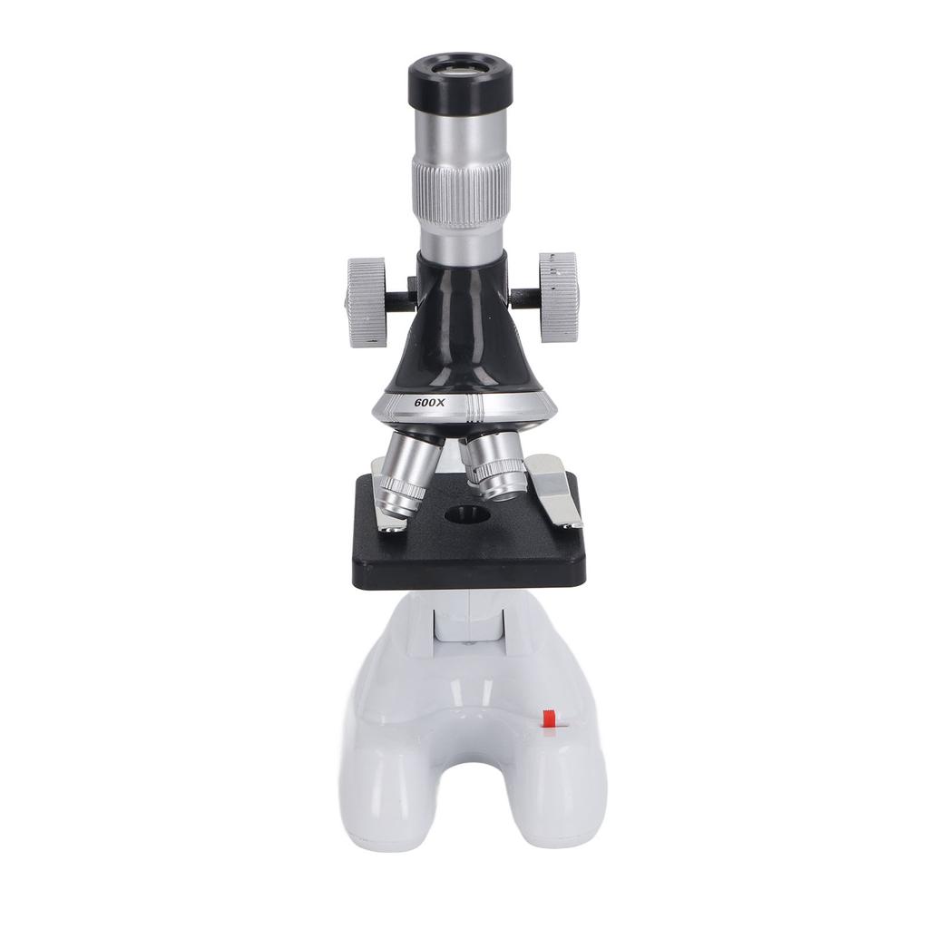 Kids Microscope Kit 100X 600X 1200X Magnification 3 Objective Lens Microscope Toy for Scientific Educational Experiment