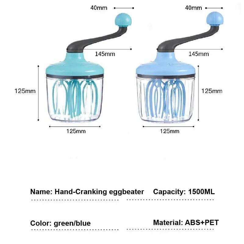 Creative Cream Whisk Manual Cake Beater Egg Shaker Semi-automatic Small Egg Beater Household Kitchen Food Processing Machine