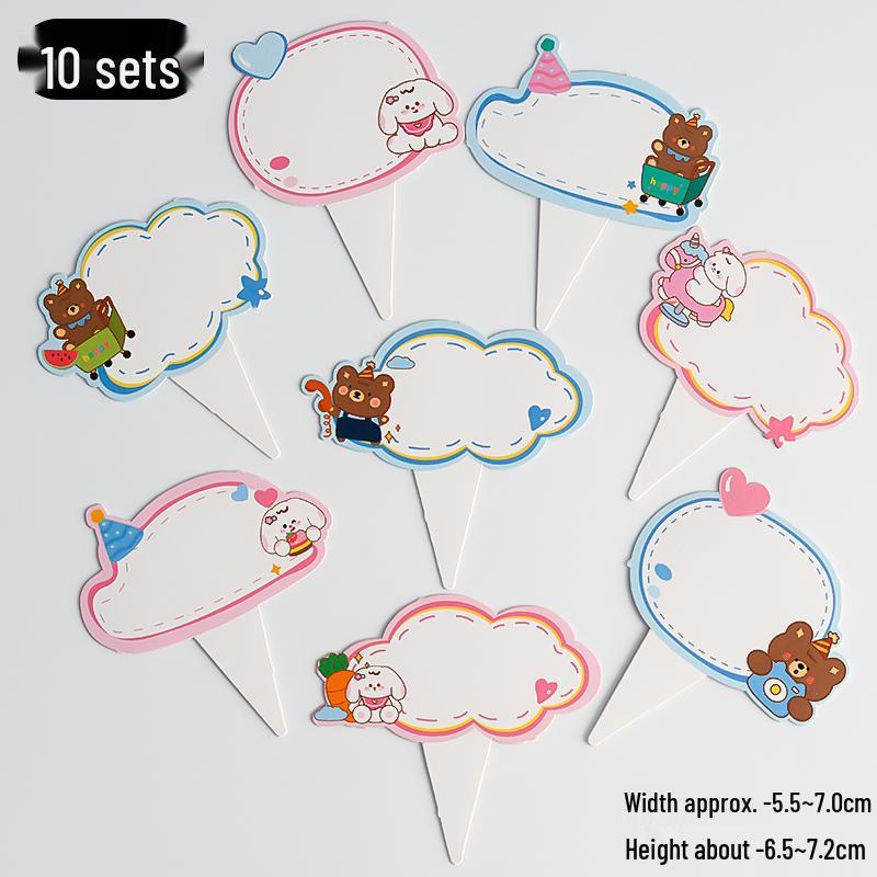 Happy Birthday Rainbow Cake Topper with Writable Greeting Card