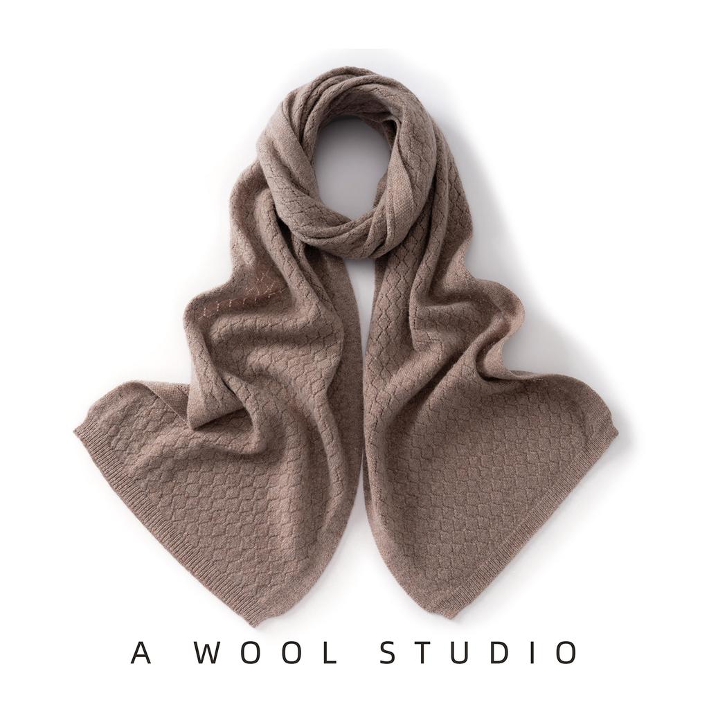 Women 100% Pure Wool Cable Knit Oversized Scarf Winter Warm Soft Stylish Versatile Lightweight Breathable Cold Weather Accessory