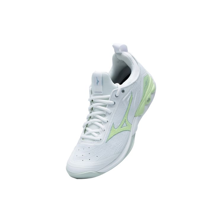 Mizuno Wave Luminous 2 Shock Absorbing Non-Slip Low-Top Volleyball Shoes Unisex Sneaker White Green V1GC212035