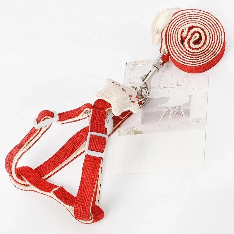 

Pet Dog Leash Cute Starfish Cat Chest Harness Dog Chain Dog Walking Leash Nylon Weaving Sturdy Wear-resistant Pet Supplies S