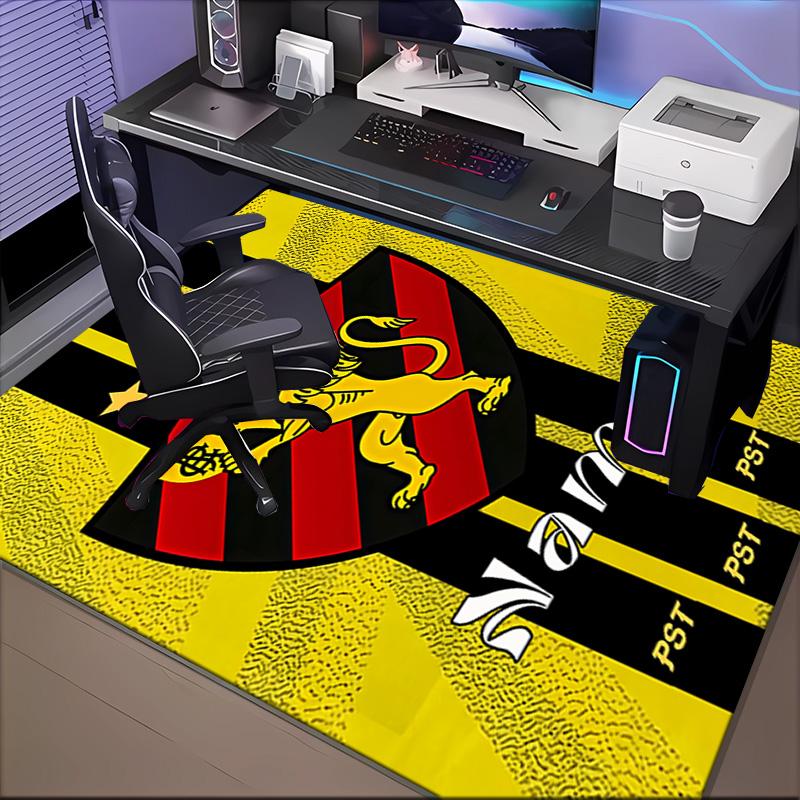 Custom Name Recife Lion Crest Flag Rug Game Carpet, Floor Mat for Bedroom Living Room Entryway Rug, Home Decor Idea Gift for Christmas birthday