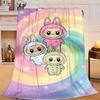 1PC Bunny Costume Adventure Flannel Blanket Gift, Suitable for Both Men And Women, Soft Ideal for Beds And Sofa, Birthday Or Christmas Gift