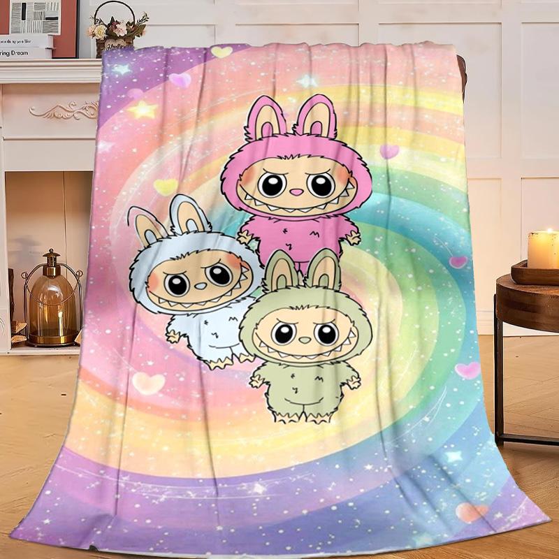 1PC Bunny Costume Adventure Flannel Blanket Gift, Suitable for Both Men And Women, Soft Ideal for Beds And Sofa, Birthday Or Christmas Gift