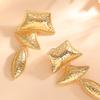 Geometric Exaggerated Multi Layer Pendant Splicing Earrings for Women Ladies Irregular Folded Metal Large Drop Earrings Jewelry