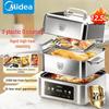 Midea 12.5L Dual-Layer Electric Food Steamer & Hotpot CN plug (adapter included)