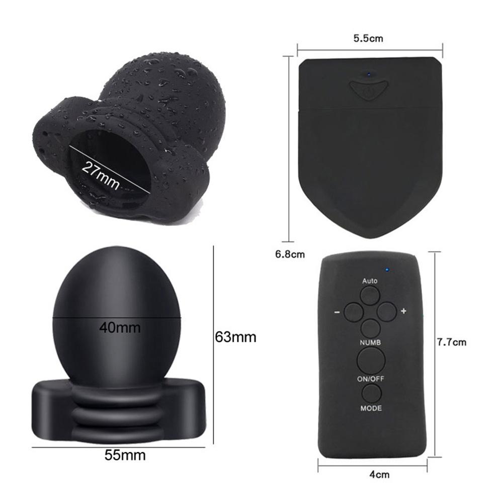 6 Electric Shock Massage Modes Chicken Cage Male Chastity Penis Lock Ring Cock Wireless Remote Control Vibrator SM Sex Toy