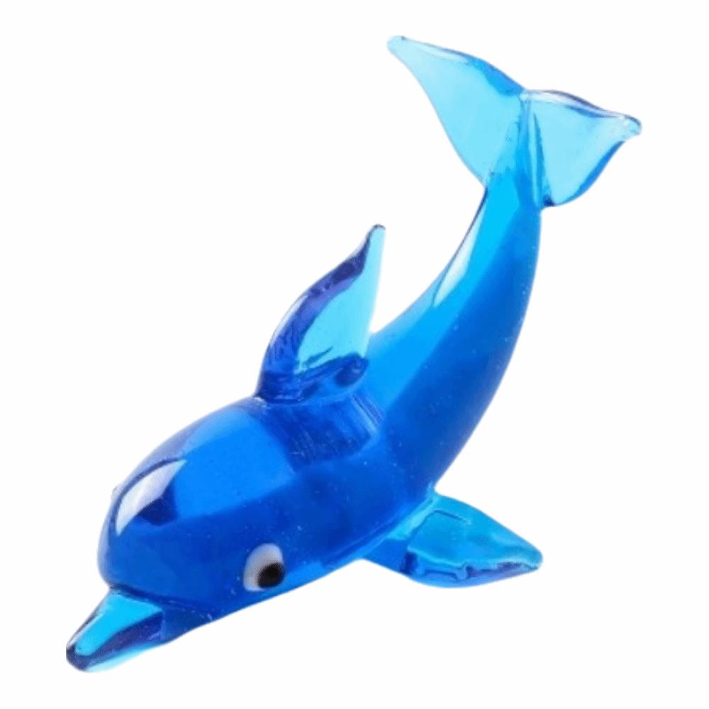 Cute Dolphin Ornament Glass Dolphin Decor Desktop Ornament Dolphin Statue Home