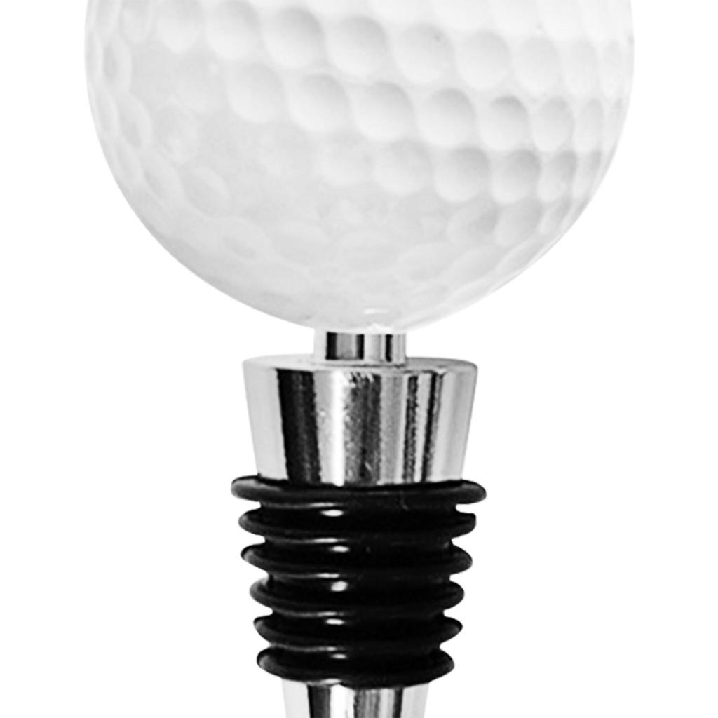 Golf Ball Wine Bottle Stopper Novelty Gifts Beverage Bottle Stoppers Reusable for Festival Kitchen Hotel Wine Bottles