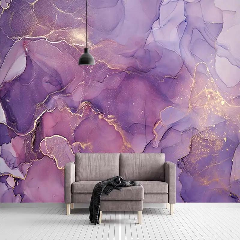 Marmorino Colorato Murale 3D Camera da Letto Soggiorno Divano Sfondo TV Carta da Parati in Marmo