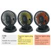 5V/12V/24V Mini Car Fan ABS Black Auto Single Head Fan USB Universal Car Fan Suction Cup Car Seat Back 360 Degree Cooling Fan