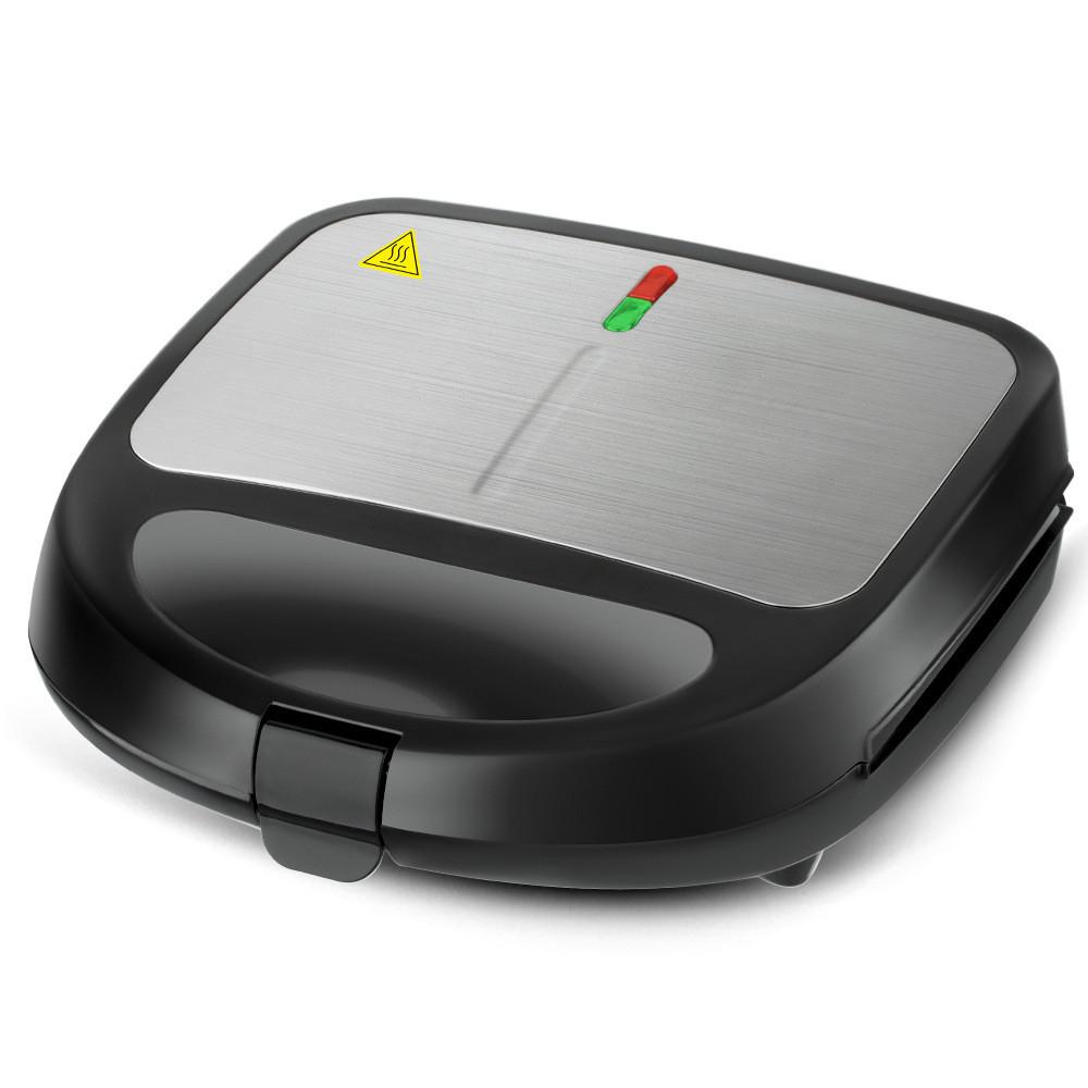 850W Macchina per Sandwich 3 in 1 Riscaldamento su Due Lati Macchina per la Colazione Multifunzionale Tostiera Macchina per Waffle