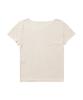 HYEYEONG KIM Boucle Asymmetrical Neck Short Sleeve Blouse - Ivory