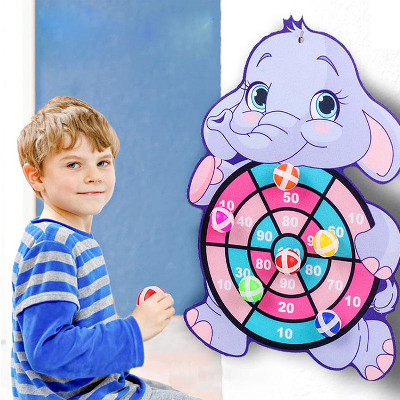 Placă de darts creativă, țintă animală, minge lipicioasă, aruncare, minge lipicioasă, jucării pentru copii