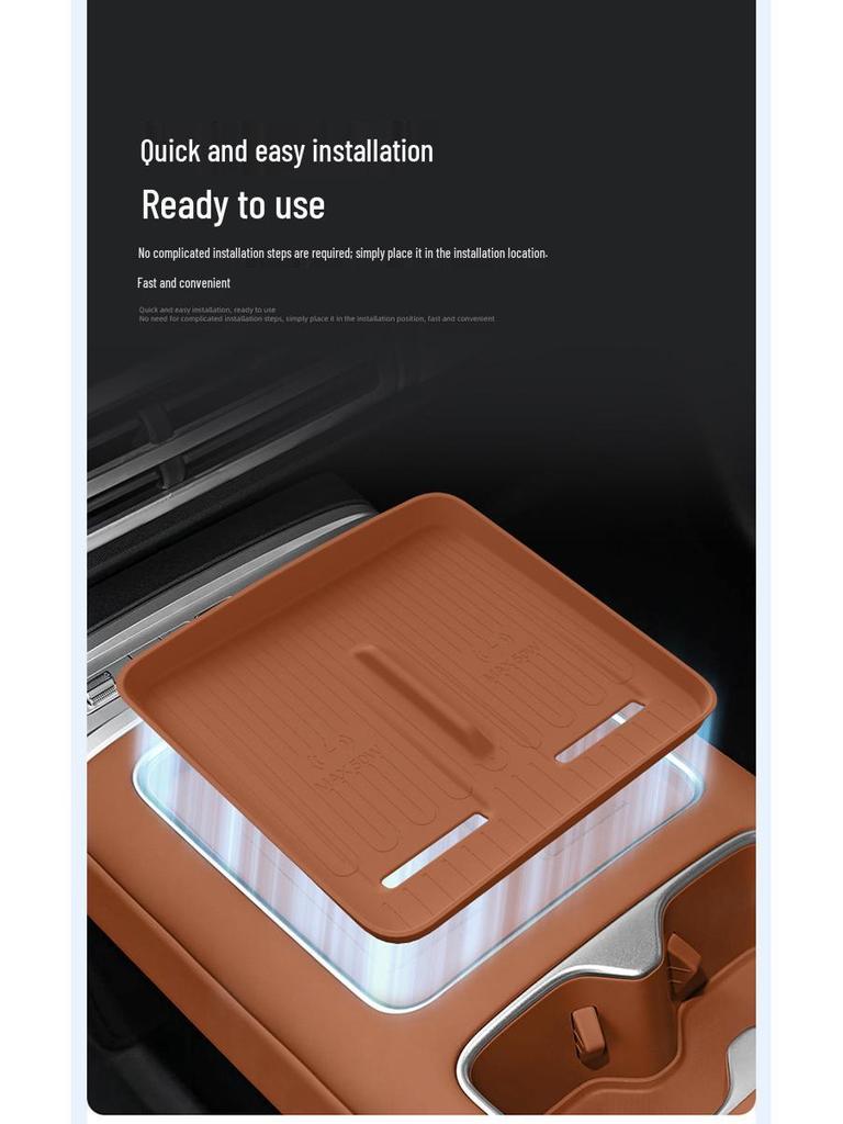 Silicone Wireless Charging Anti-slip Pad for BYD Leopard Titanium 7 Center Console Accessories