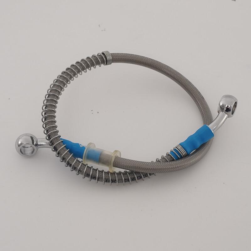 80cm Motorcycle Brake Clutch Oil Hose Line Pipe Hydraulic Silver Tone Universal