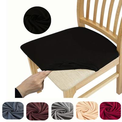 Chair Cover Four Seasons Solid Color High Elastic Chair Cushion Cover Chair Surface Cover Chair Cover Dining Chair Cover Seat