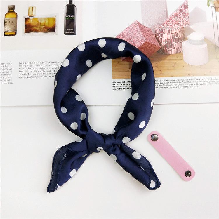 Cotton And Linen Small Square Scarf Silk Scarf Women'S Spring And Autumn New Style Artistic And Versatile Fashionable Temperament Headband Scarf