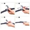 24"+16"+11" Front & Rear Frameless Wiper Blades for Kia Rio 4 2017-2023, Kia Stonic, Hyundai I20 Mk3, Hyundai Accent, Kia Picanto Mk3