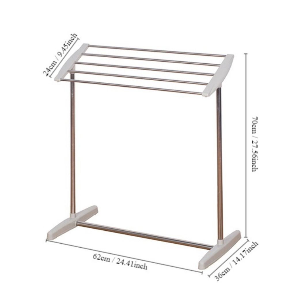 Platzsparender Kleiderbügel Edelstahl Hängender Kleiderständer Handtuchtrockner
