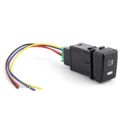 Car Front Fog Light Switch Button with Connecting Wire Fit for ISUZU MUX DMAX