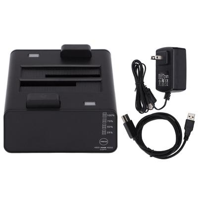 Hard Drive Enclosure Dual Bay 5Gbps USB3.0 Heat Dissipation Safe Hot Swap Hard Drive Docking