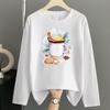 (Asian Size) sweet merry style Print T Shirt Christmas holiday Graphic Tee Women autumn winter Casual Fashion Top Clothing Long Sleeve T-shirts