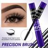 Two-Color Curling Volumizing Mascara, Natural Lengthening, Long-Lasting, Black & Brown. Anti-Fade, Anti-Clumping, Quick-Drying, Easy To Apply