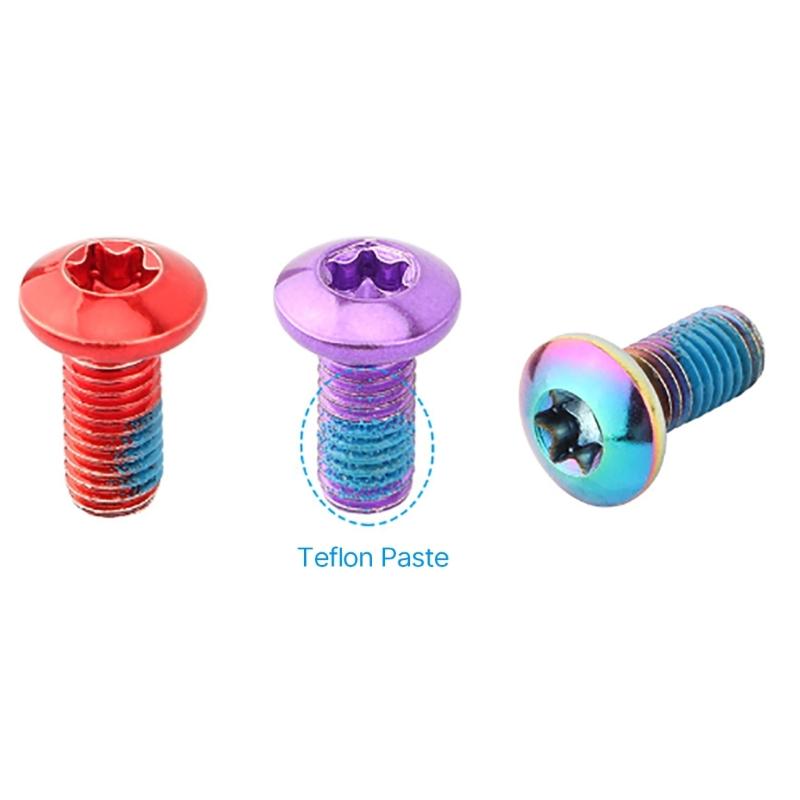 12pcs/Box Mountain Bike Disc Brake Rotor Bolts T25 Alloy Steel Disc Brake Screws for Your Mountain Bike for Repair Shops