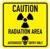 Mag20 Car Sticker, Magnet, Radiation Caution, Funny Sticker, Parody, Cute, Reflective, Safe Driving, Yellow