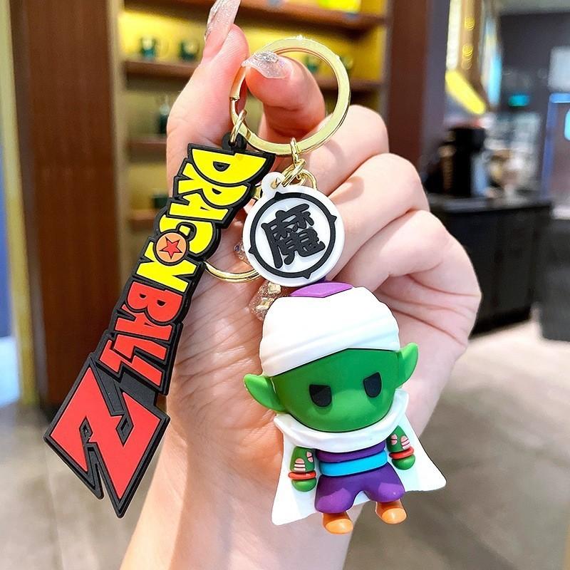 Adorable Dragon Ball Goku Keychain Soft Rubber Anime Key Accessory Creative Car Key Holder