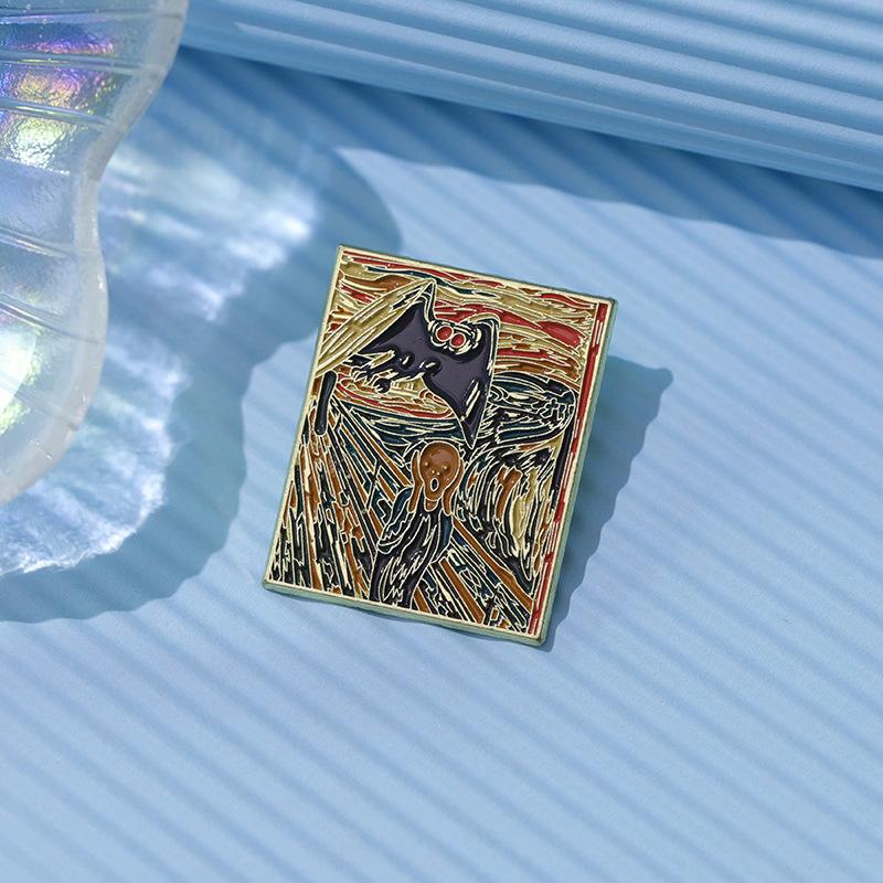 Fashionable 2023 New Cartoon Character Metal Enamel Pin Brooch For Creative Expression Self