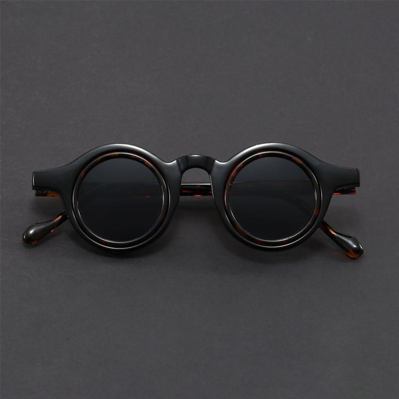 High Quality  Classic Round Sunglasses Women For Men Punk Sun Glasses Luxury Brand Designer Steampunk Popular Eyewear Uv400