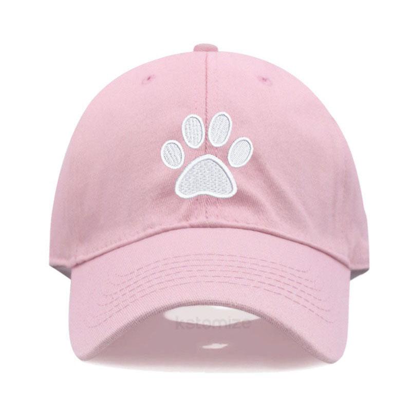 Dog Paw Vintage Washed Cotton High Quality Embroidery Dad Hat  For Men Women Baseball Cap golf caps Snapback Cap Wholesales