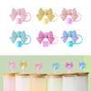 Bow Straw Cover Silicone Straw Covers Cap For 30&40 Oz Tumblers Reusable Straws Cute Tumbler Straw Topper Accessories