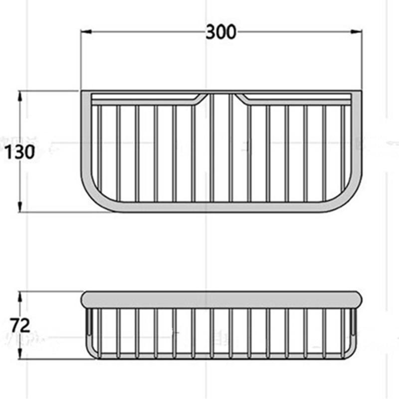 Antikes Badezimmerregal Wandmontierter Badezimmer-Aufbewahrungshalter Ständer Messing Bad Duschregal Bad Shampoo Halter Eckregal