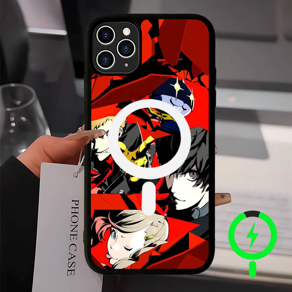 

Persona 5 Magnetic Case For iPhone 17 16 14 13 12 11 15 Pro Max Plus Wireless Charge Phone Cover iPhone 14 Plus