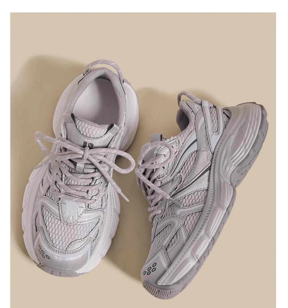 2025 Fall Girls' Sneakers: Versatile Mesh Dad Shoes for Big Kids