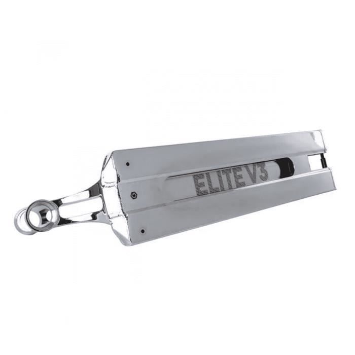 Deck trottinette - ELITE - Supreme V3 - 225 x 5 cm - Aluminium - Chrome