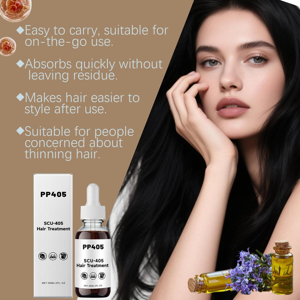 PP405 Hair Growth Oil Ginger Rosemary Oil Strengthening Hair Thickener Smooth Soft Anti Hair Loss Treatment Hair Regrowth Oil