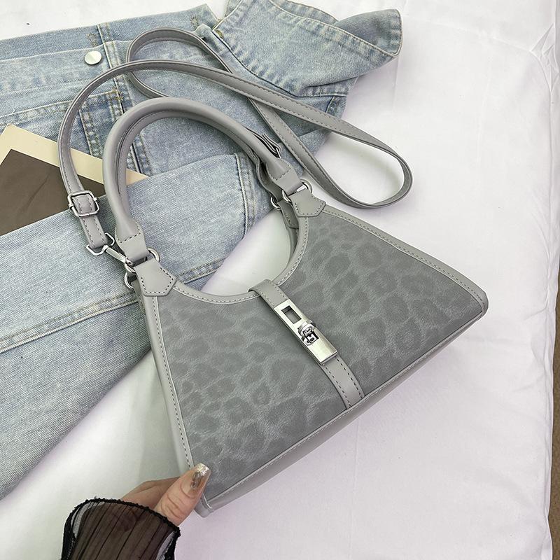 Retro Niche Texture Handbag Small Bag Women's 2025 New Leopard Print Small Square Bag Versatile Shoulder Messenger Bag