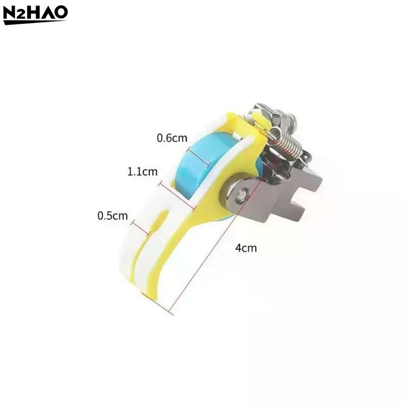 1*Industrial Flat Car Sewing Machine Universal Roller Wheel Presser Foot Thin Thick Leather Presser Feet Lockstitch Accessories