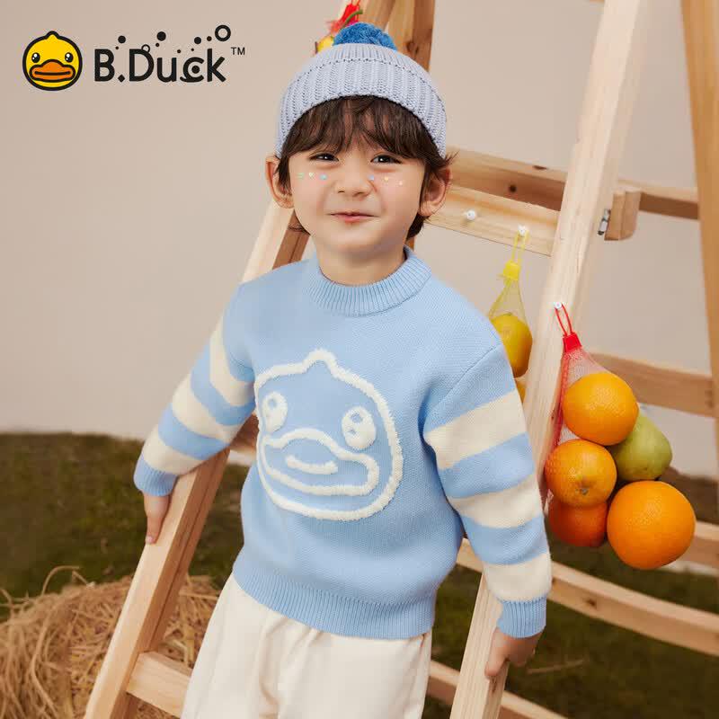 B.Duck Boys' Cartoon Knit Sweater